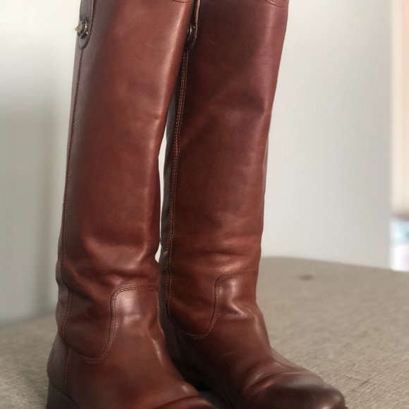 Melissa Button Leather Riding Boot - Picture 2 of 3